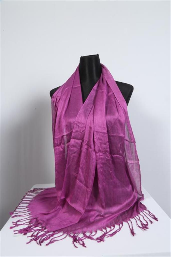 Purple Pasmina Silk Hijab