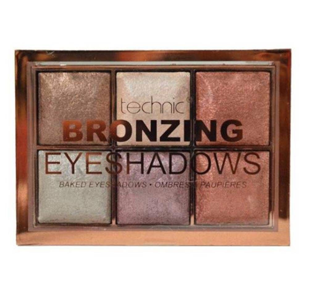 Technic Bronzing 6 Colours Baked Eyeshadow Palette