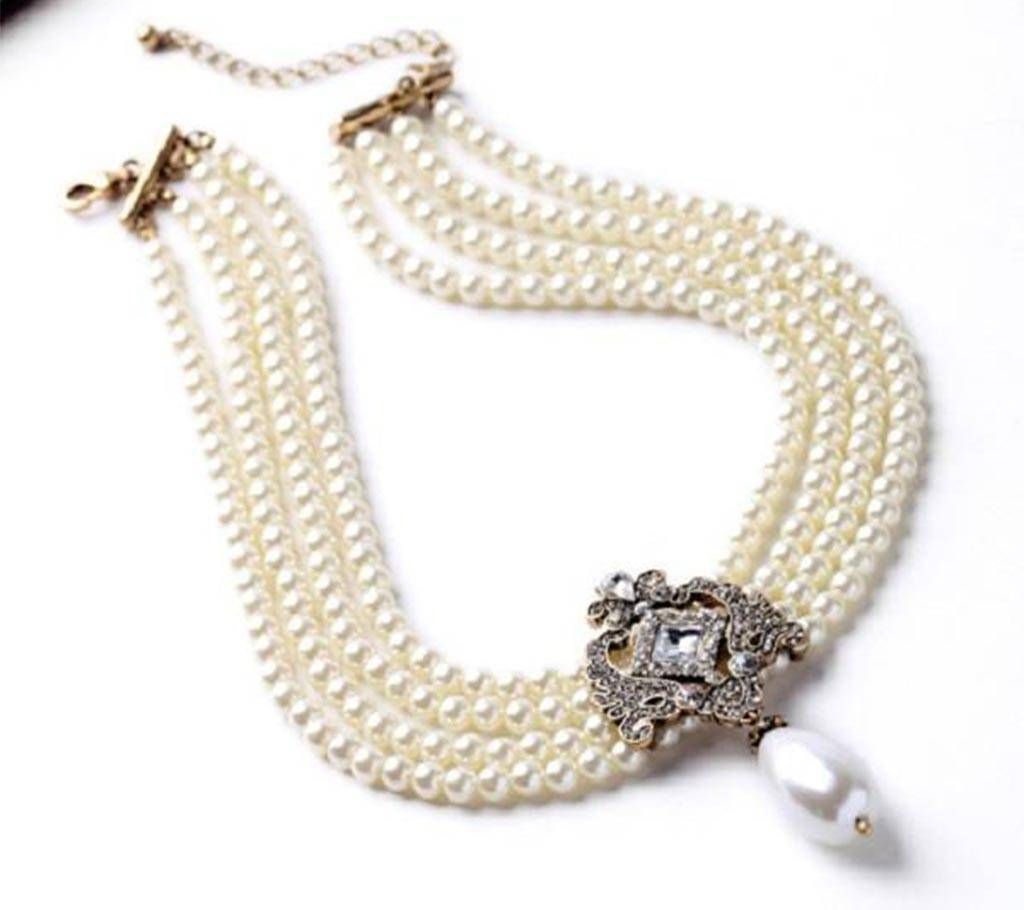 Simulated Pearl Necklace