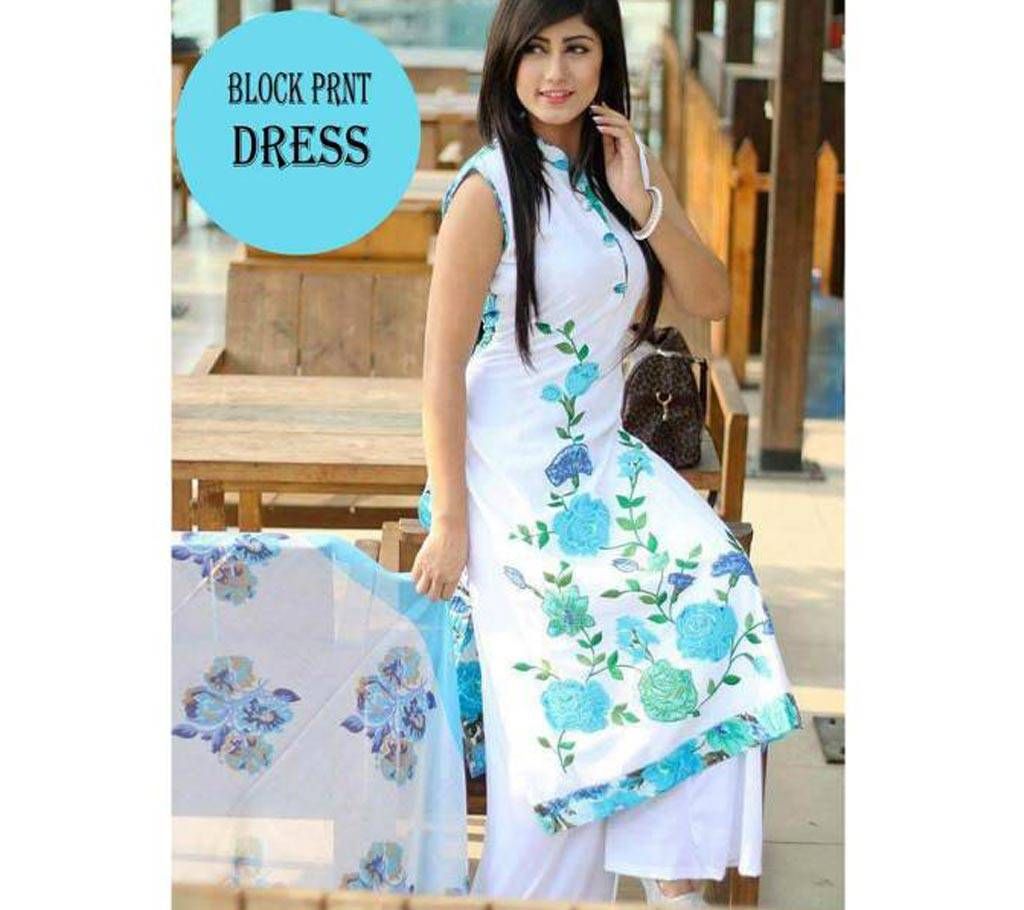 Unstitched Indian Cotton Three-piece (Copy)