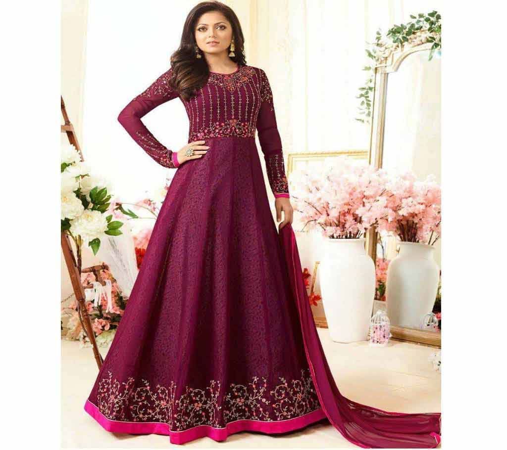 MADHUBALA PURPLE GEORGETTE ANARKALI Suit