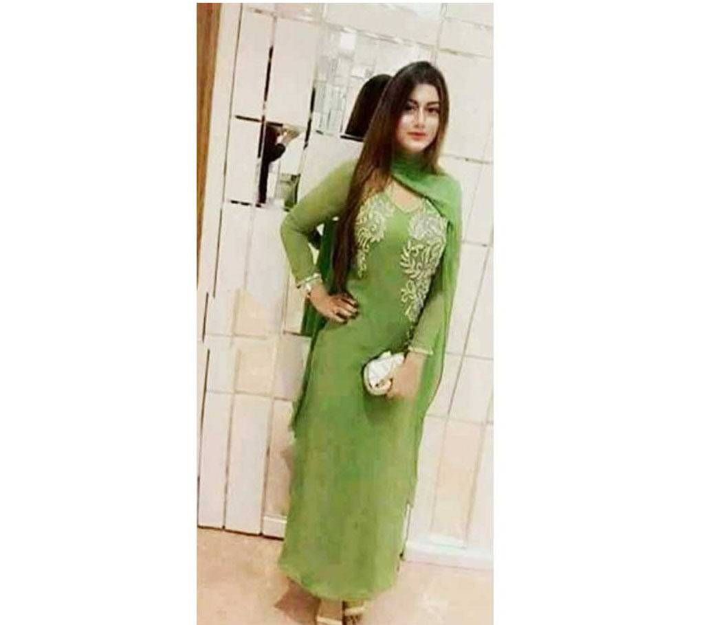 Unstitched Indian Weightless Georgette three piece (Copy)