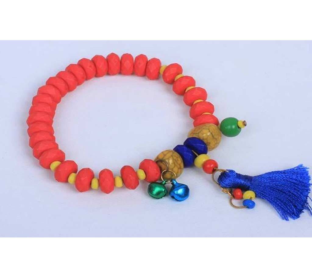 Red And Yellow Bead Bracelet