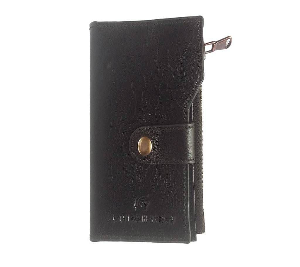 Leather Key Holder Short Unisex Wallet 
