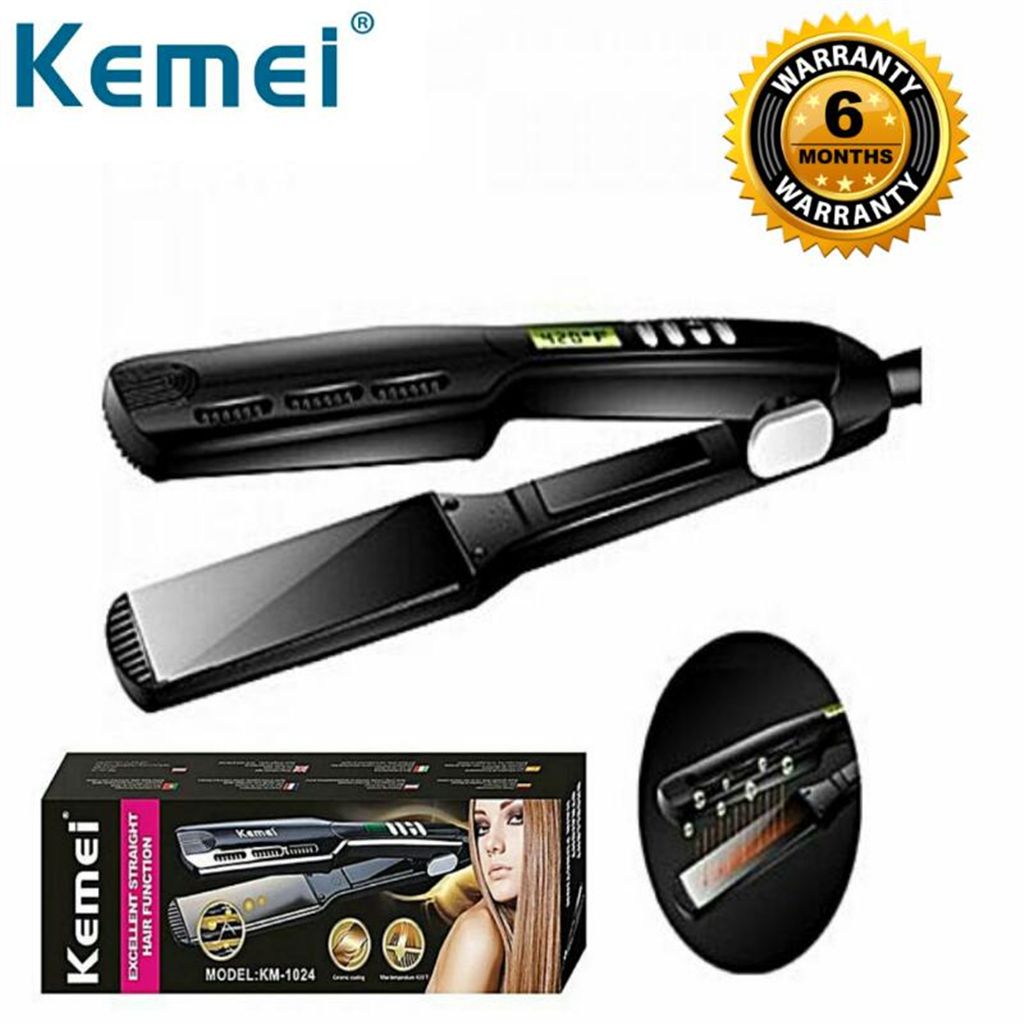Kemei multi-function 3D digital  hair straightener