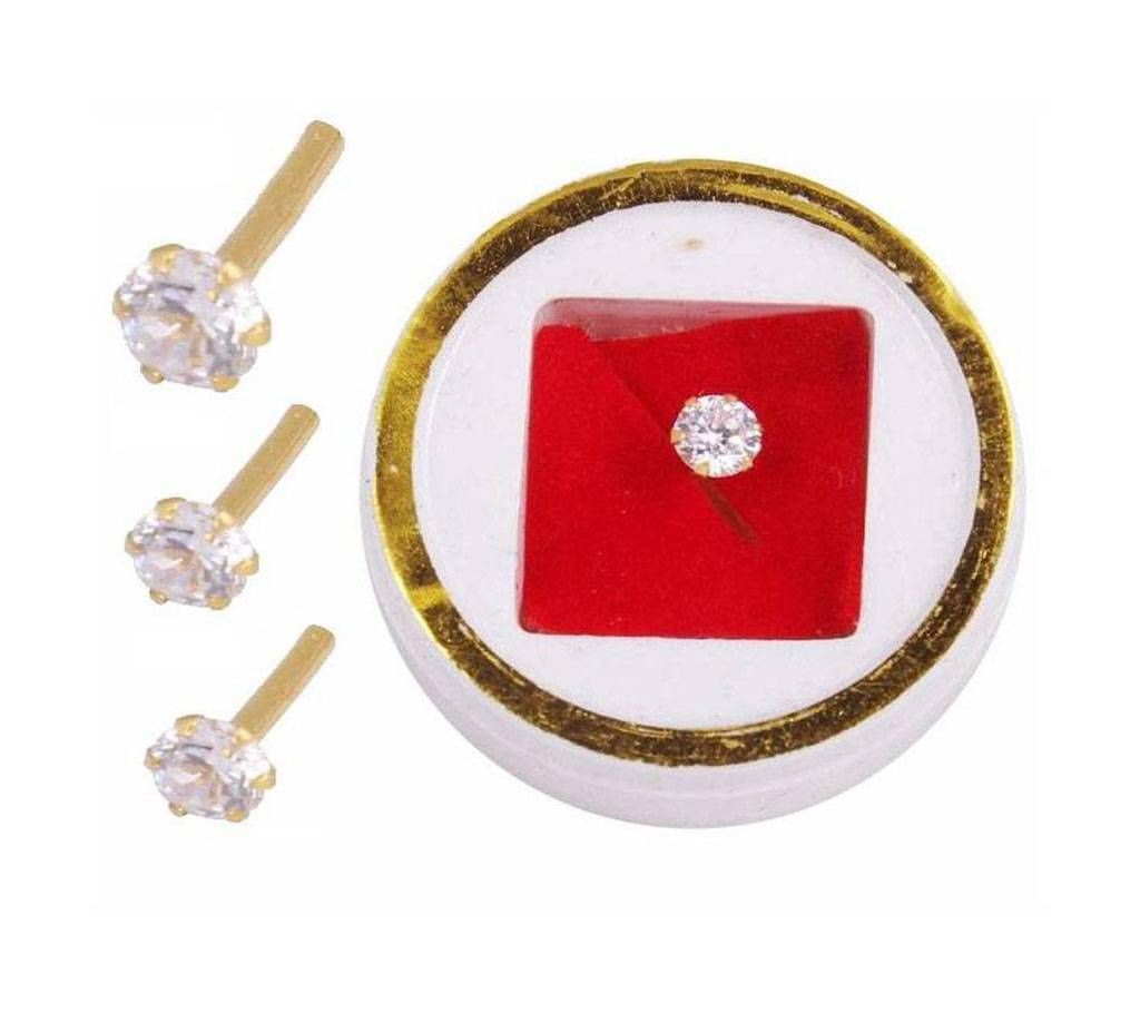 Whoite ston gold noj pin (21caret)