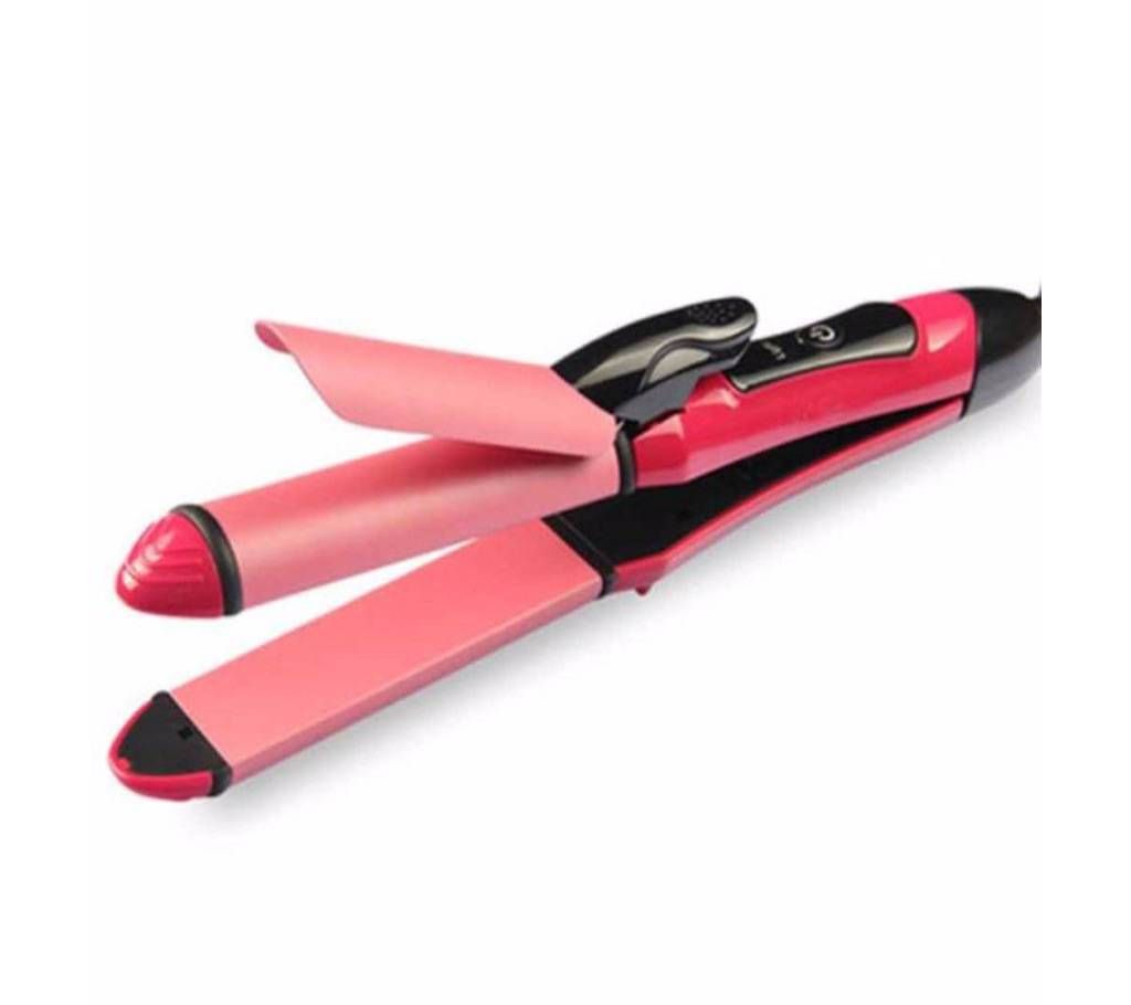 2 In 1 Hair Straightener & Curling Iron