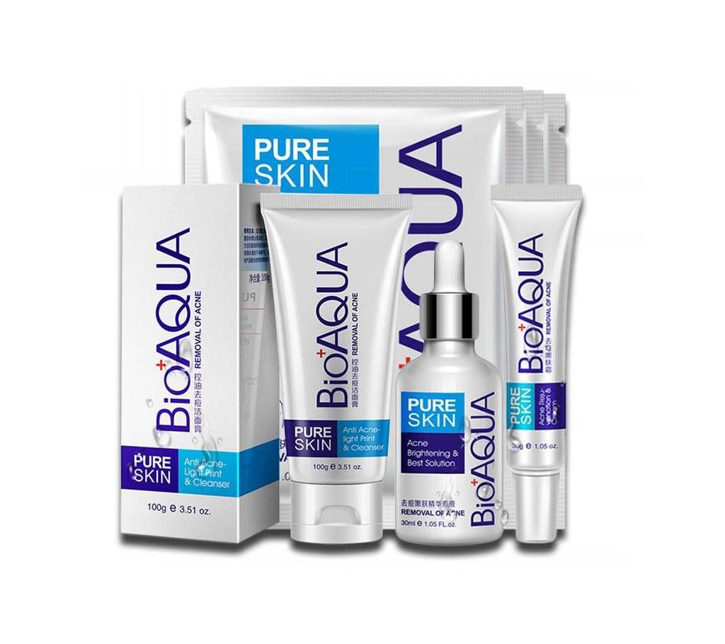 Bioaqua Acne skin care set acne treatment deep facial cleanser 190g China