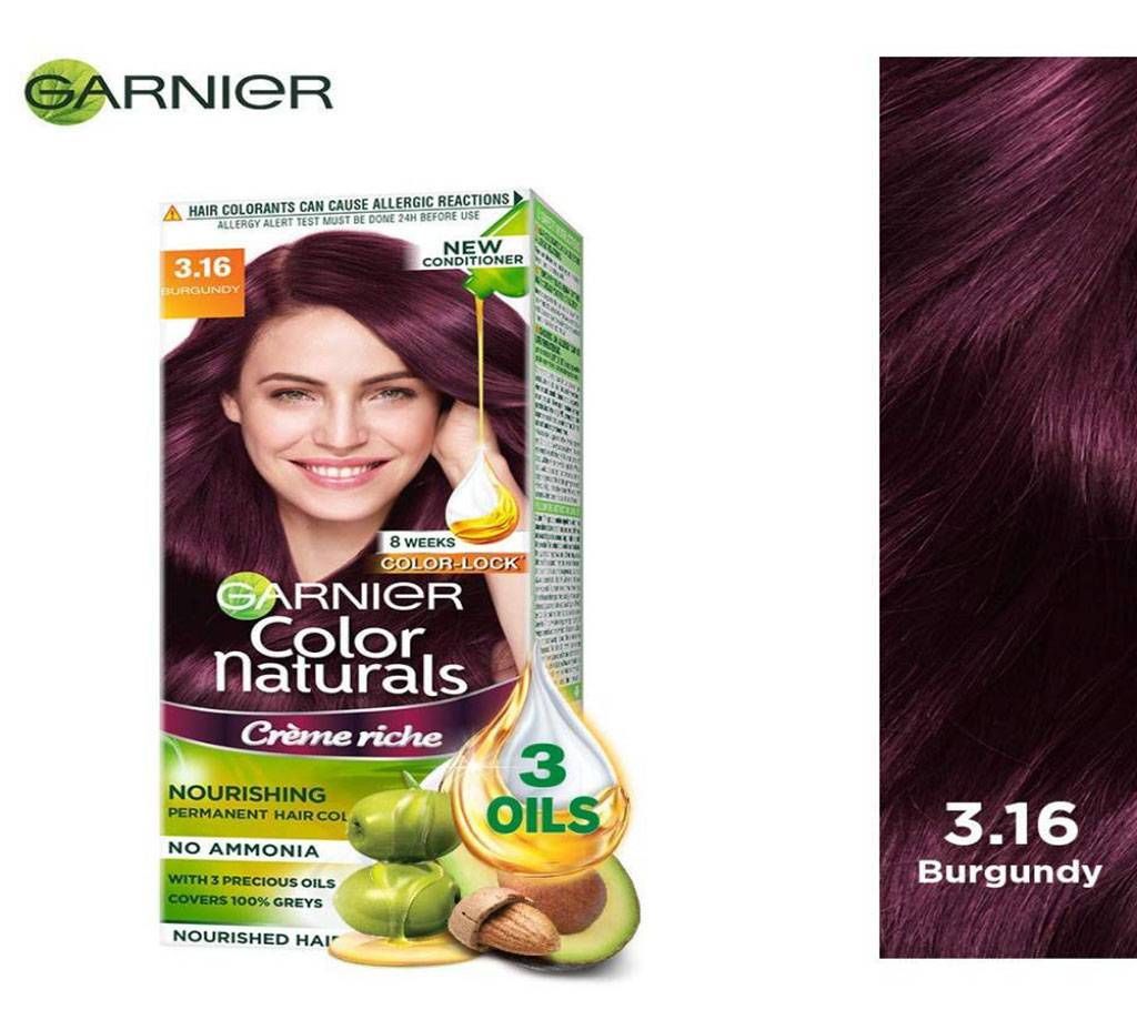 Garnier Color Naturals Shade 1 (Burgendy) - 70ml + 40g  India