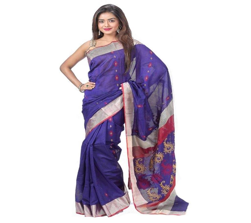 Jamdani Silk Saree 13 Haat With Blouse