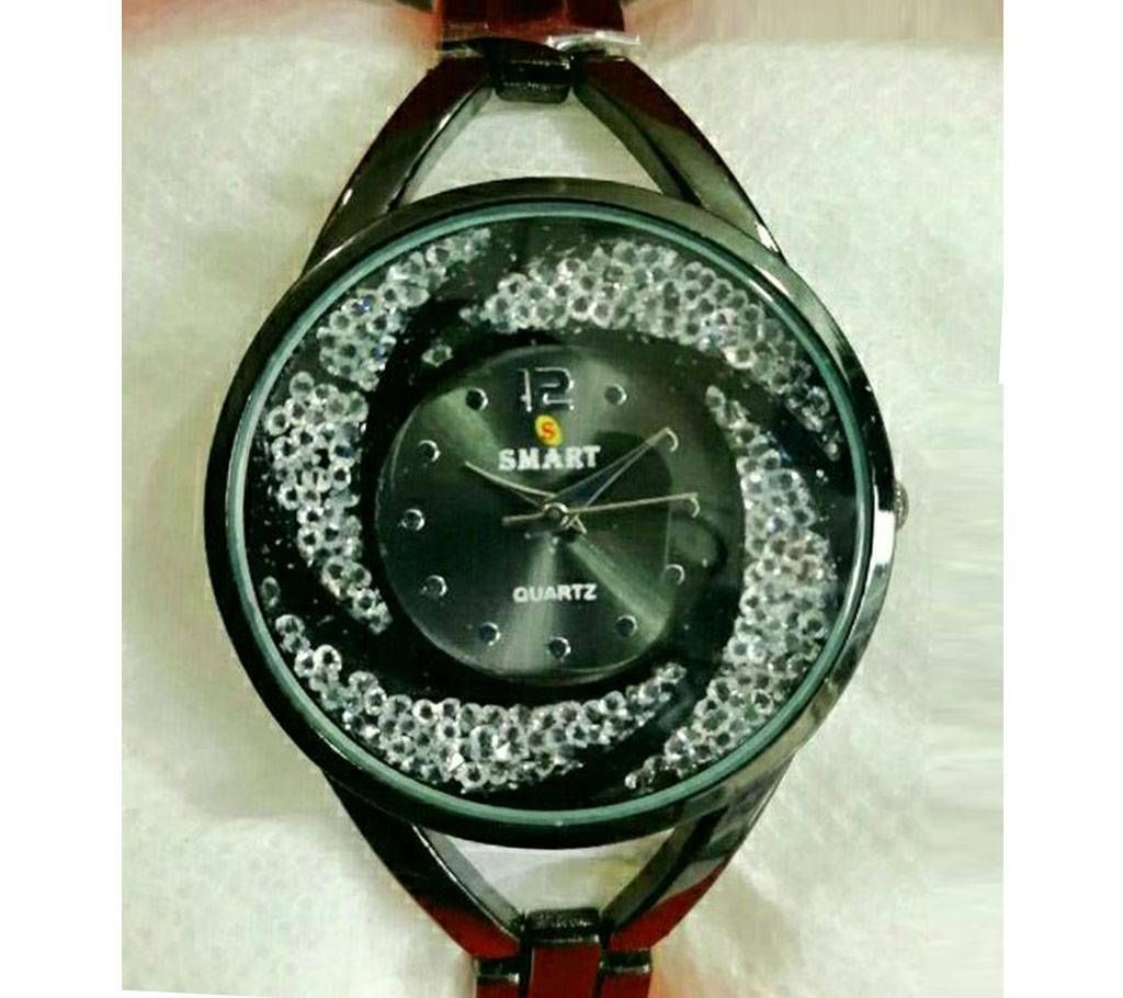 Black ladies wrist watch 