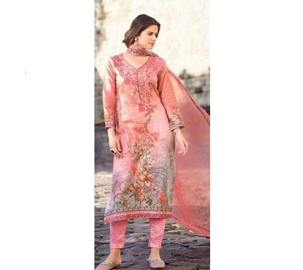Unstitched Cotton Three piece VIVEK 4402 copy
