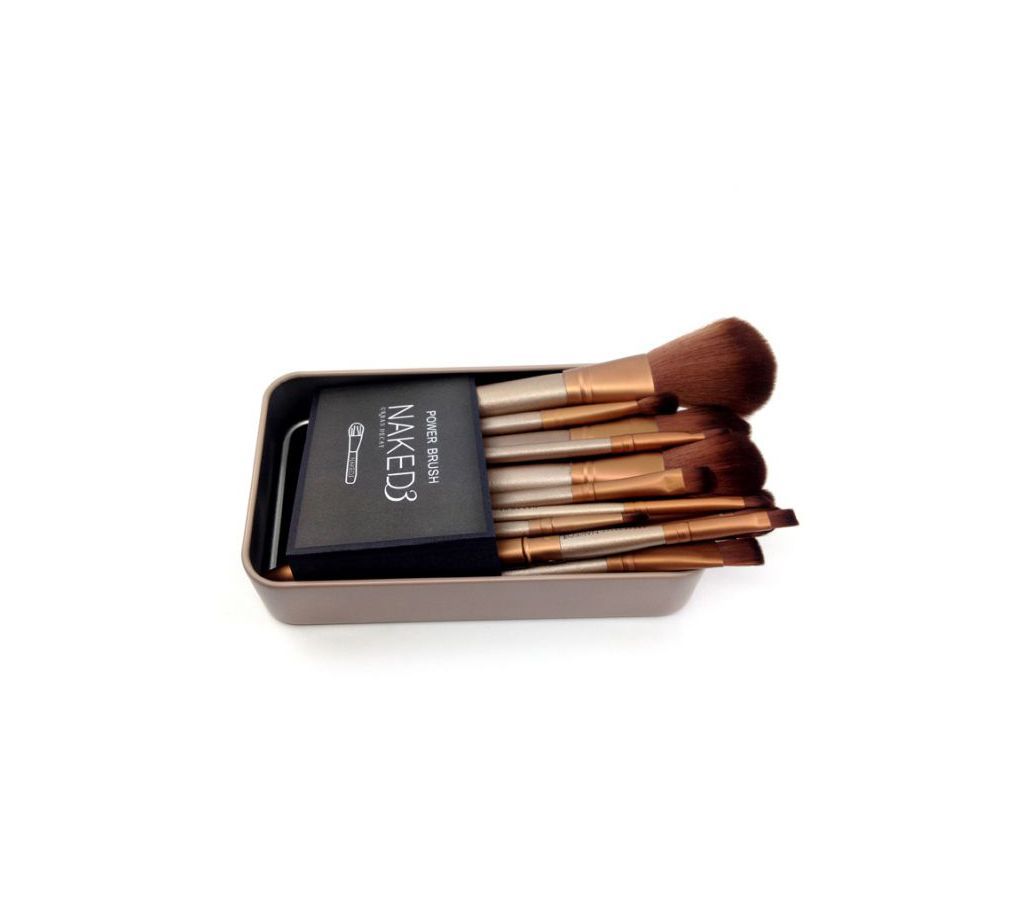 Urban Decay Naked 3 Professional Makeup Brush (Pack of 12) Made in USA