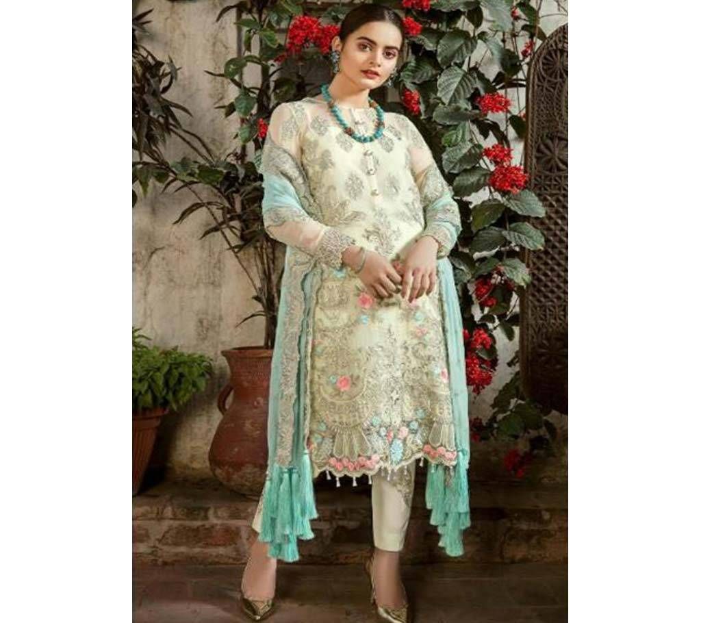Deepsy Imorzia VOL 10 800 503 cream off white Georgette Unstitched Three Piece Copy