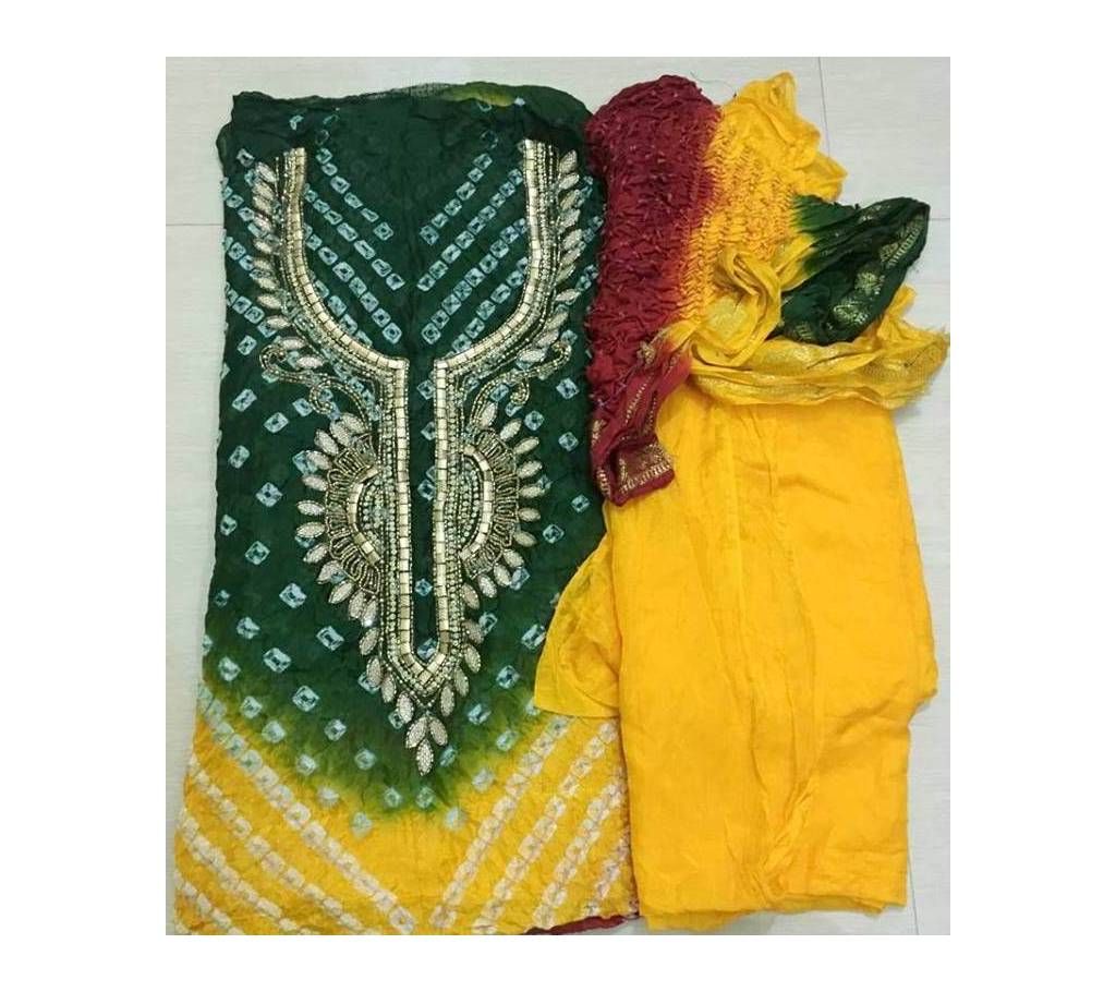 Indian Silk Chundri Three Piece