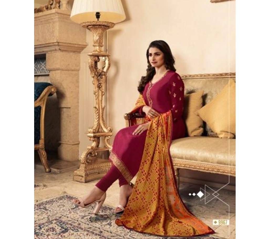 VINAY FASHION SILKINA VOL 24 SALWAR KAMEEZ Dupatta set ( Metallic Maroon )