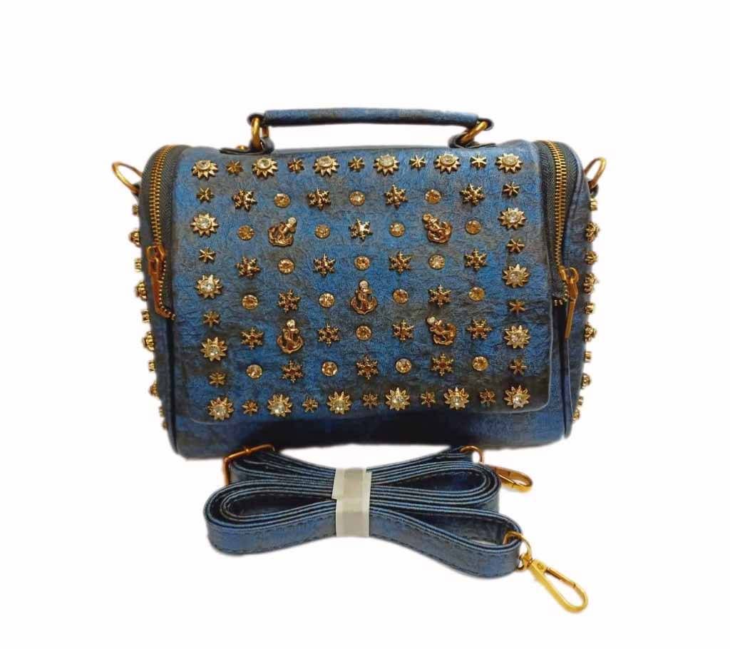 Latest fashion women decorative pattern leather designer handbag