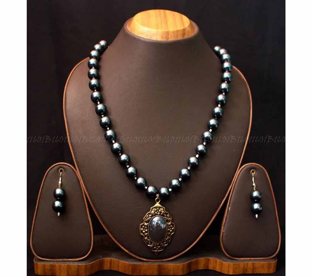 Gold Plated Color Beats Locket Pendant Necklace