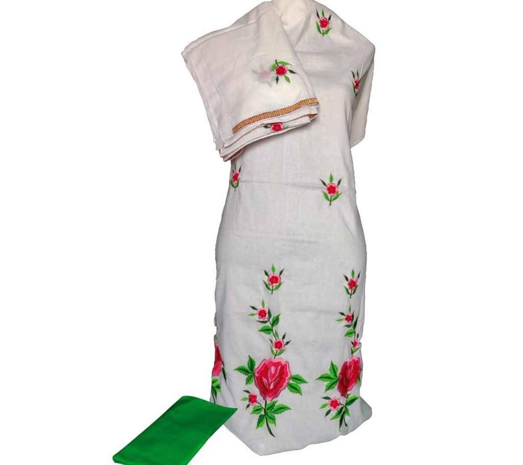 Unstitched Machine Embroidery Dress- Product Code 114