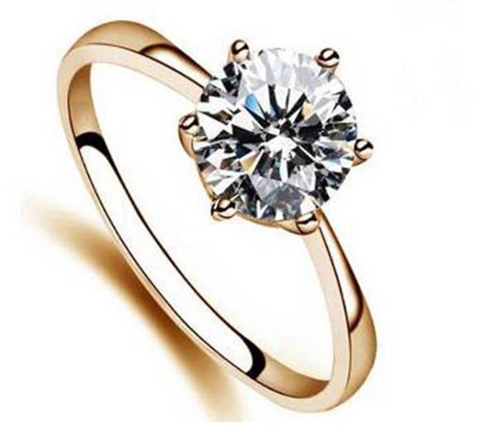 Gold Plated Stone Stone Setting Finger ring