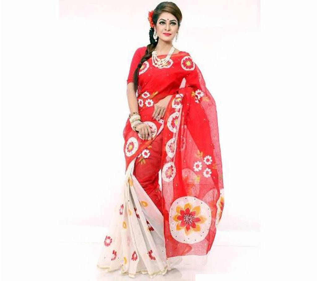 Hand Printed Cota Cotton Sharee