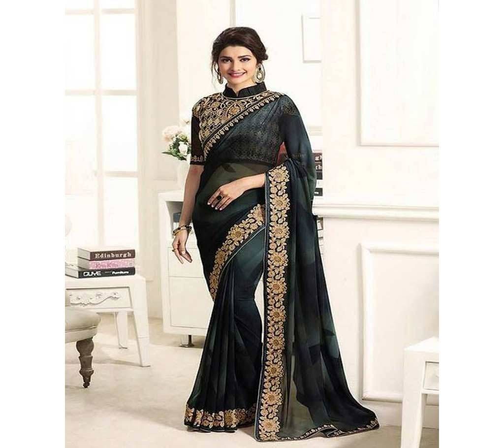 Georgette Saree With Blouse Piece