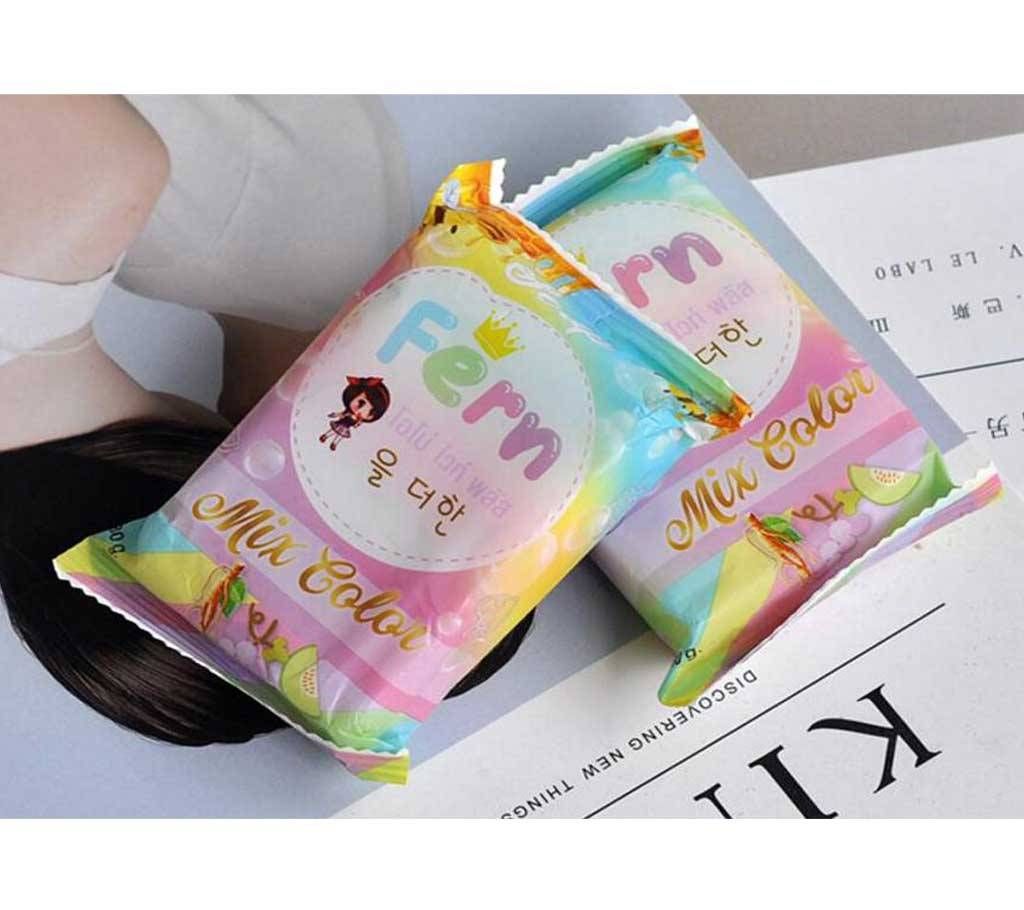Magic Skin Fern Soap Mix Fruit Mix Color 80g Thailand 