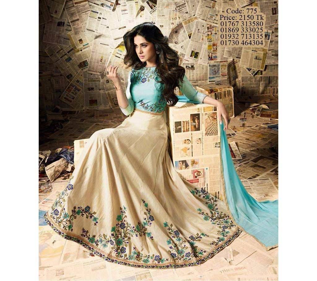 Indian semi stitched replica Georgette three piece 