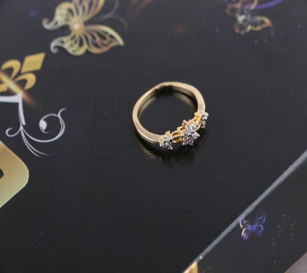 american diamond cut finger ring-659