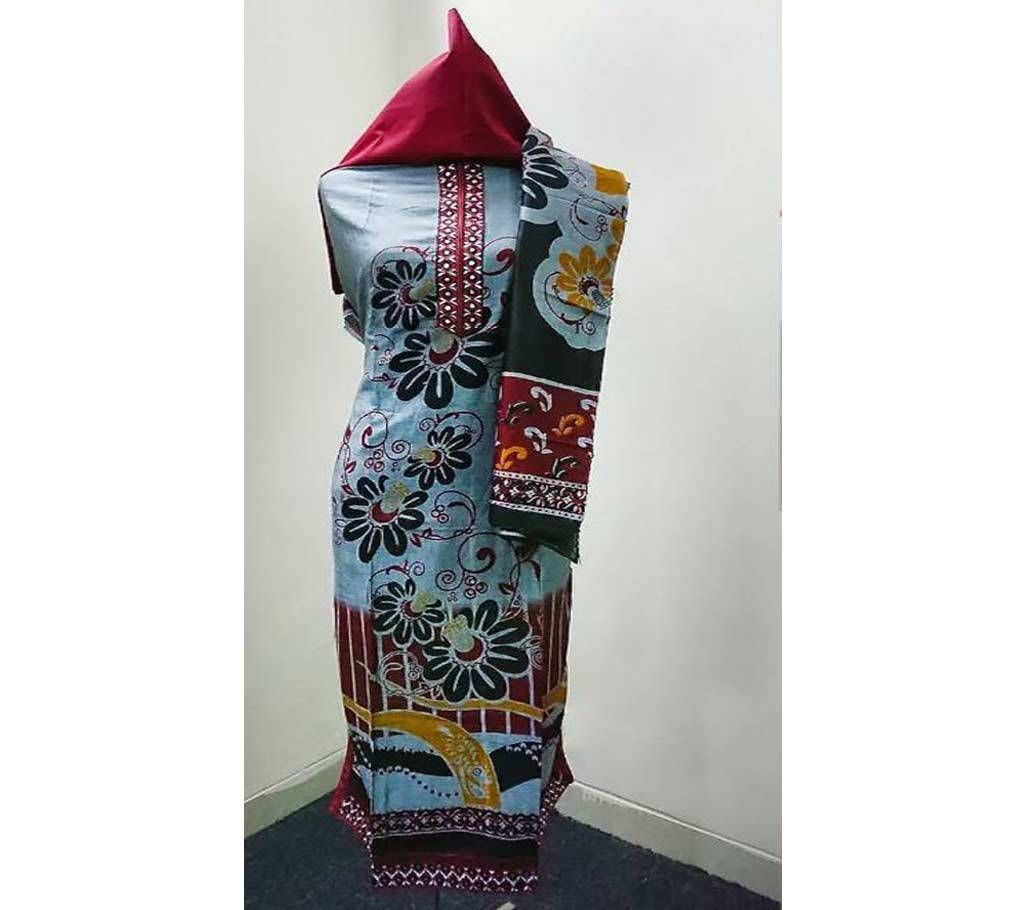 Aruna lown d.n 402 Unstitched Cotton Three Piece