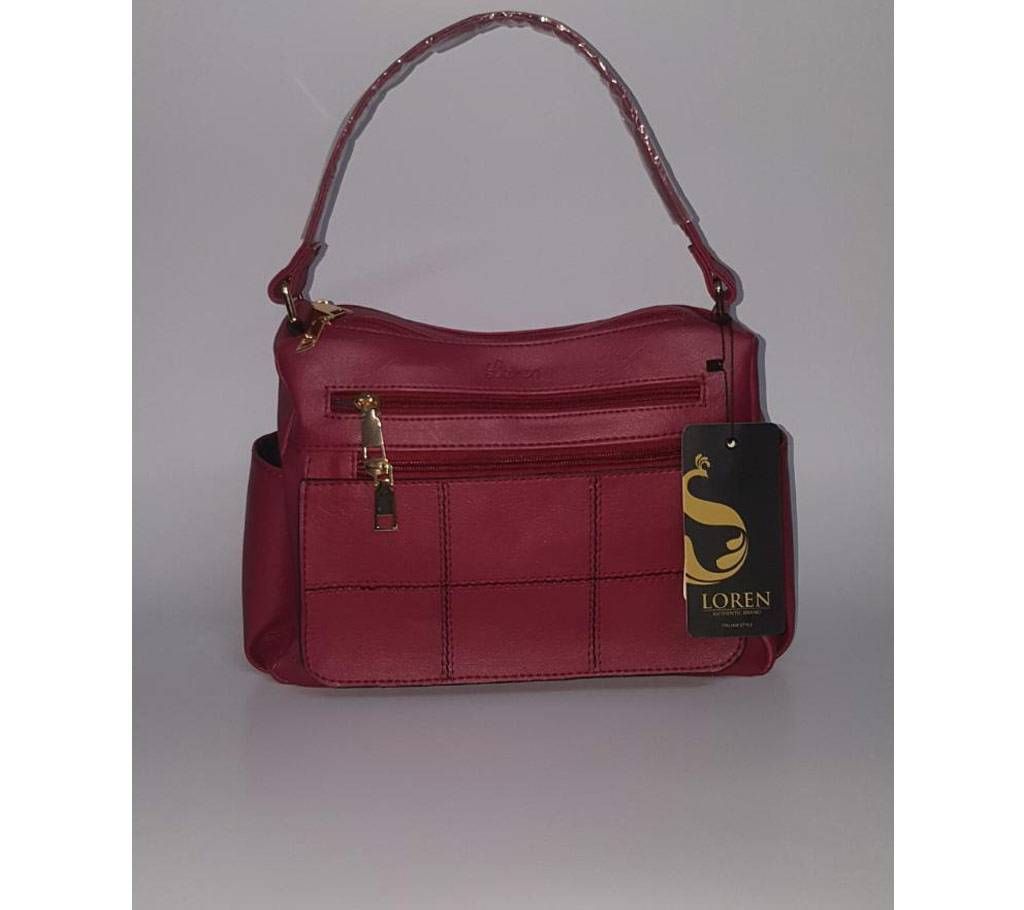 LOREN VIOLET HAND BAG Maroon