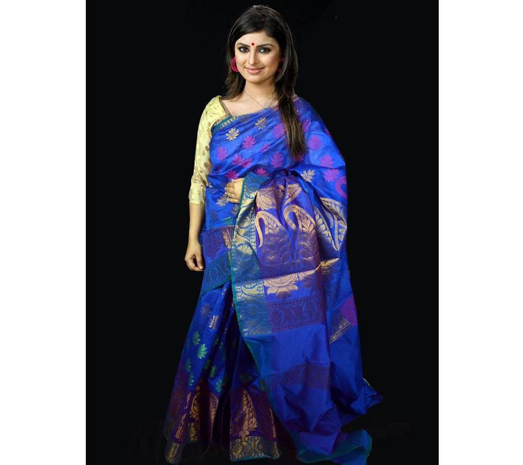 Indian soft Tosor Silk 4 Ply Sharee (With Blouse)