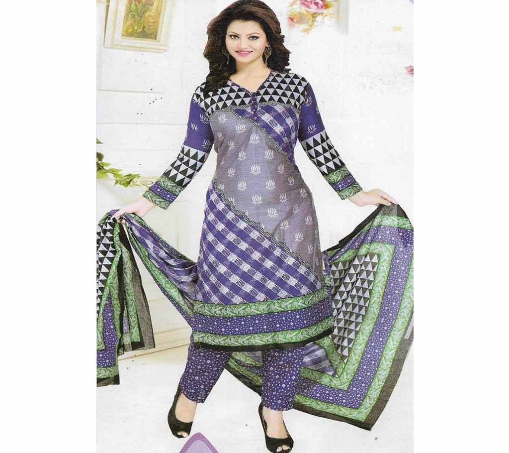 UnstitchedCotton Lawn Print Three Piece
