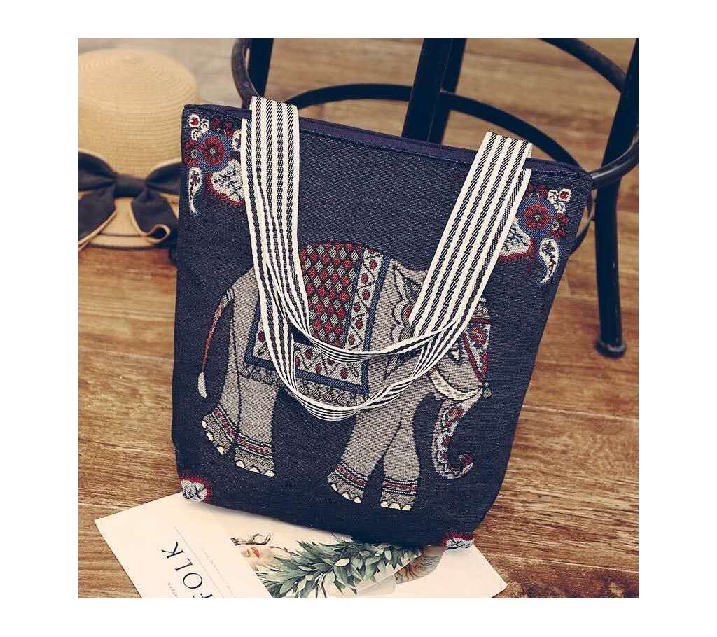 Printed Fabric Shoulder Bag for Women