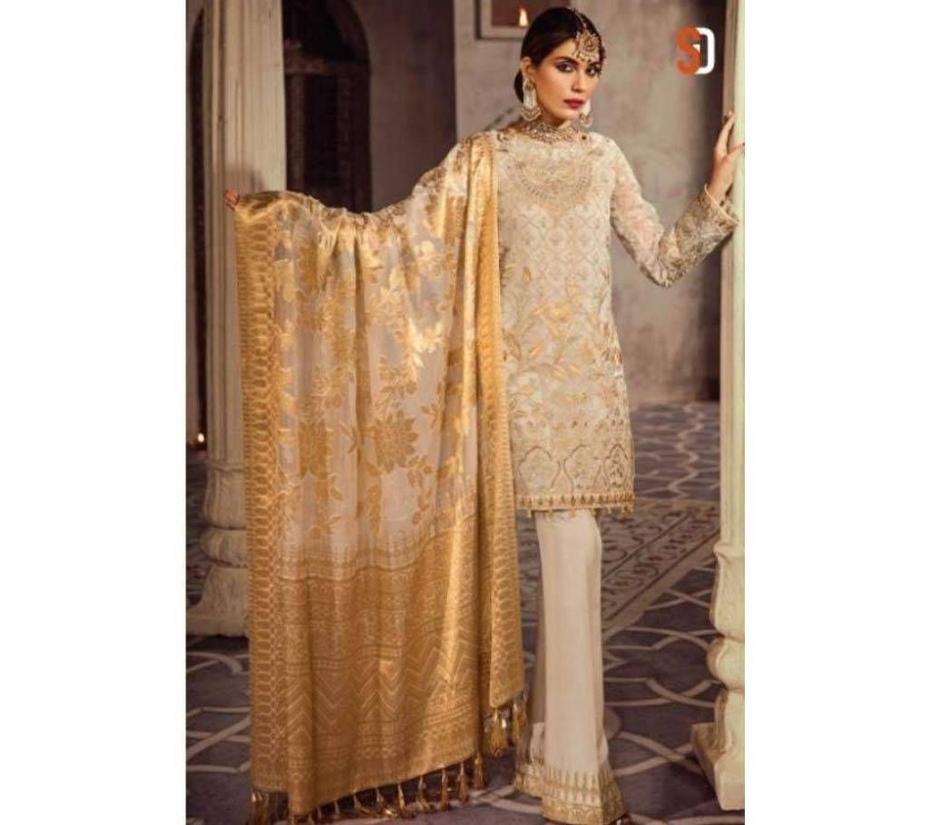 HONEY WAQAR WEDDING EDITION BY SHRADDHA DESIGNER Semi-stitched GEORGETTE Suit 