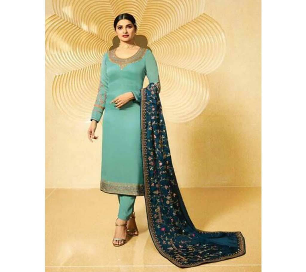 Vinay Kaseesh Dua Salwar Suits paste with Navy Blue orna - Copy
