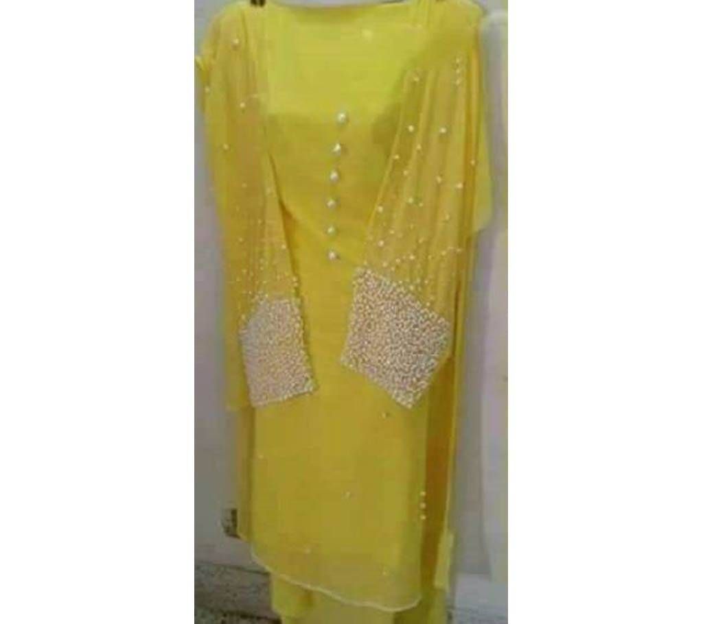 Unstitched Georgette Dress