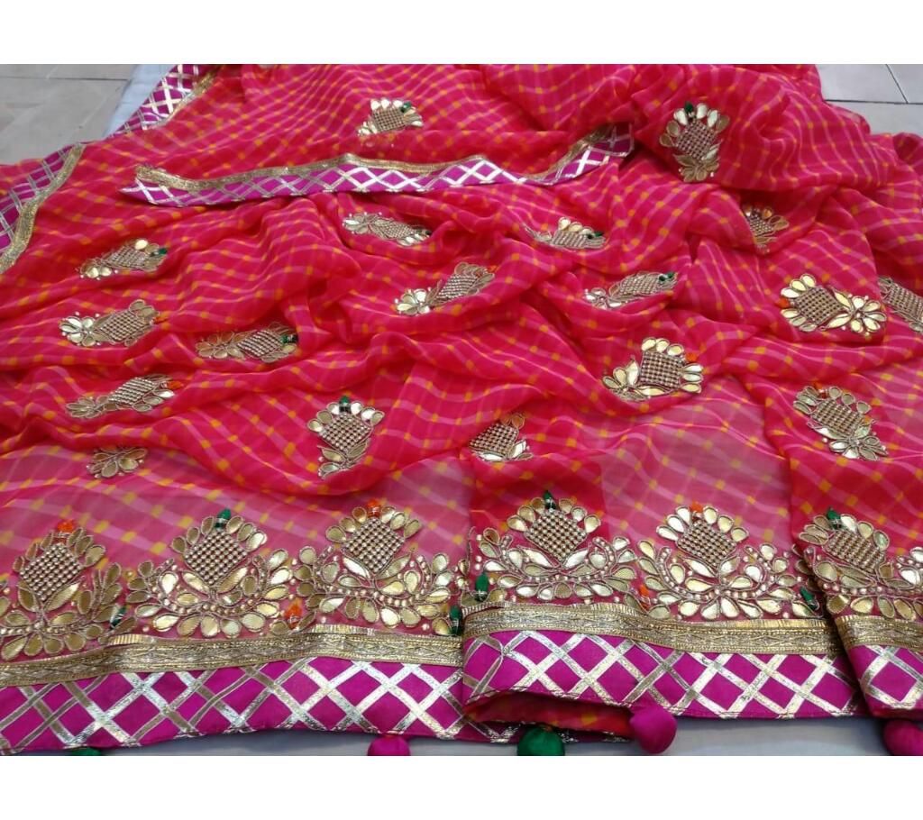 Beautiful Hand Work Georgette Saree