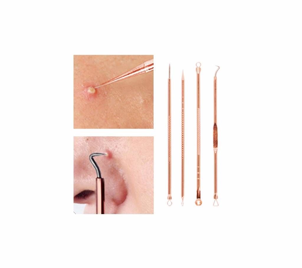 4Pcs Rose Gold Acne Removal Needle From Acne Pimples Pimple Blackhead And Comedone Acne Extractor