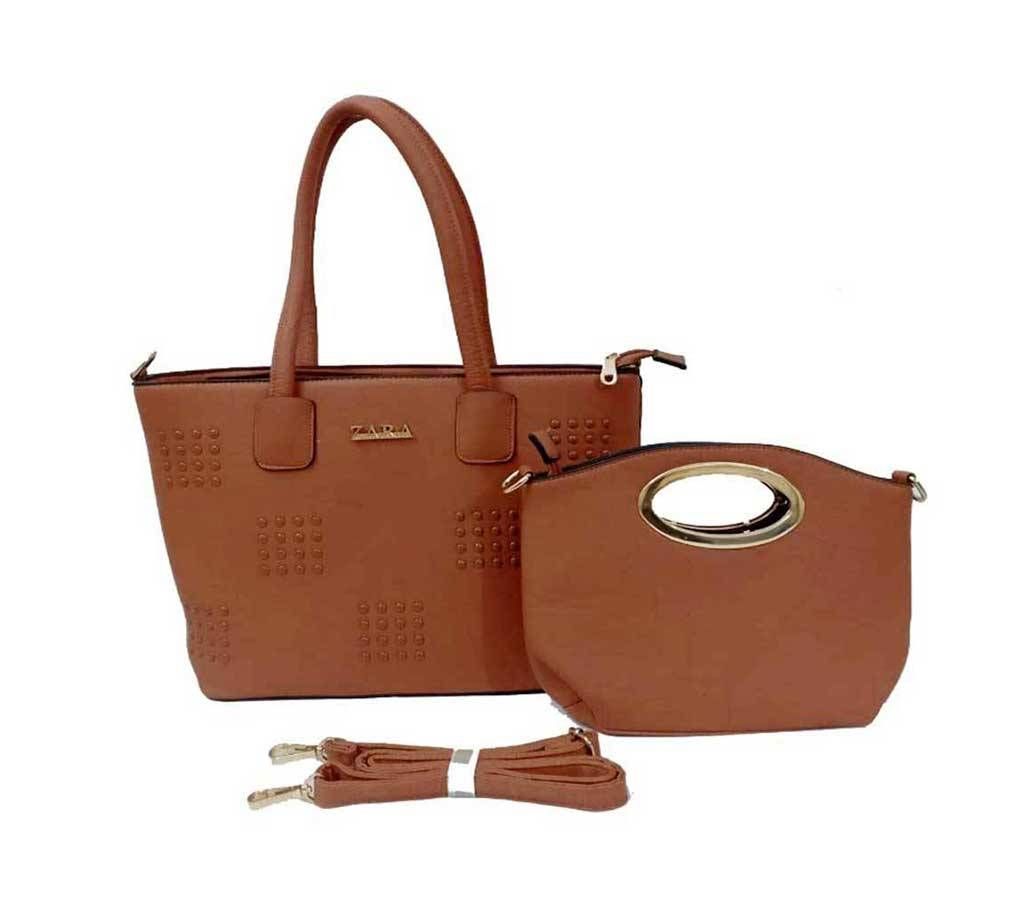 PU Leather Ladies Hand Bag Set