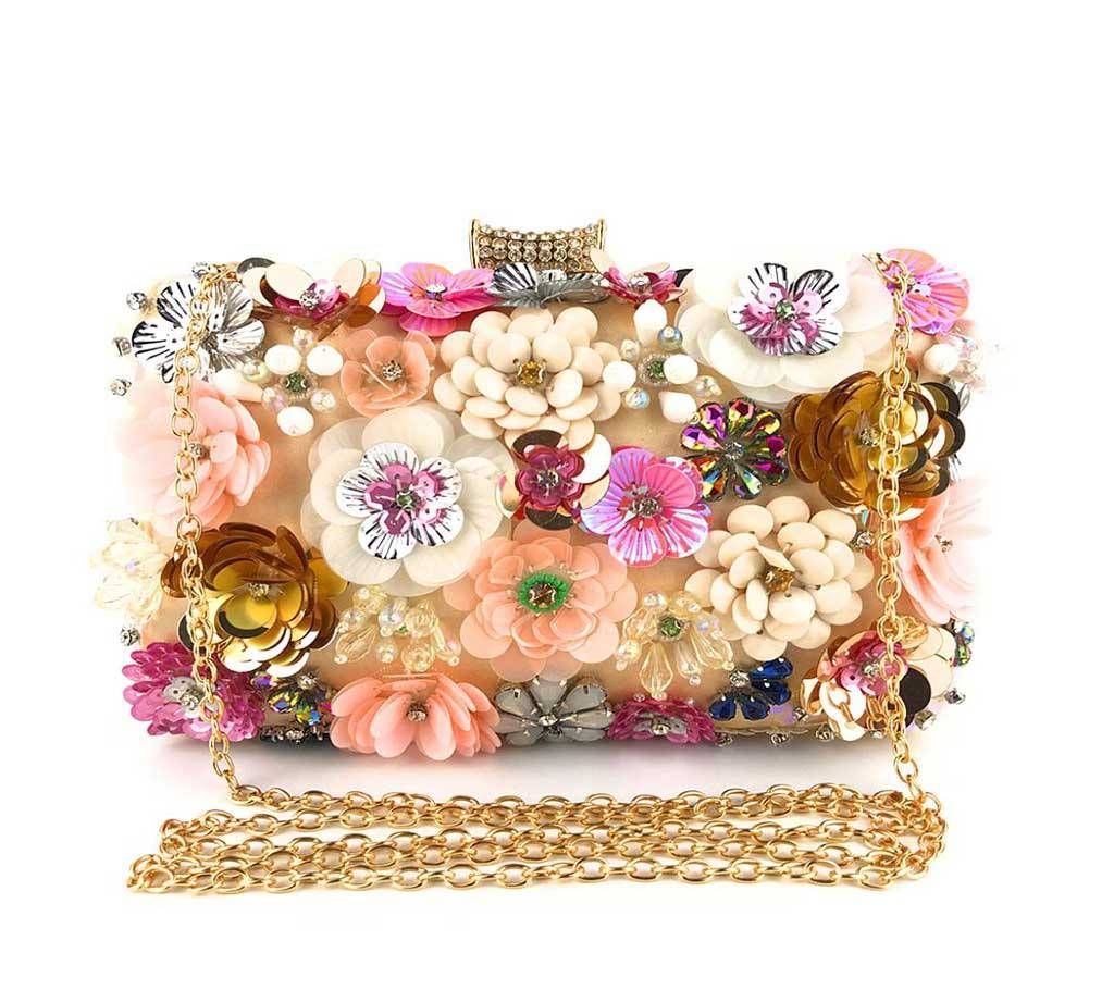 Bling Flower Clutch