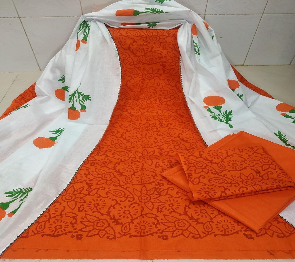 Unstitched CottonSalwar Kameez For Women
