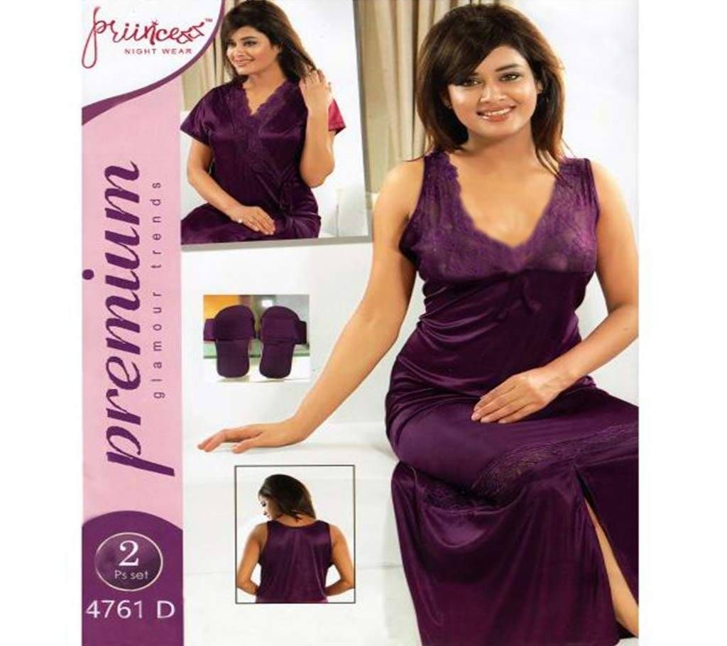 Fashionable Two Part Nighty-4761 D