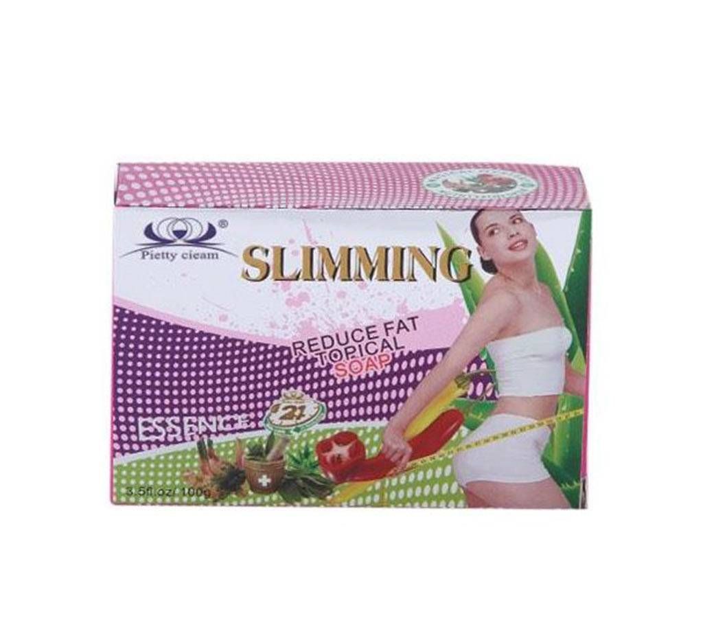 pietty cieam slimming reduce fat topical soap-100gm-Thailand 