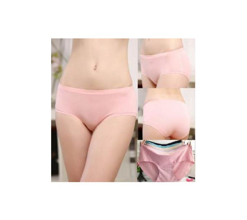 China Made Seamless Ice Silk Panties For Women Sexy Lady Low-rise Briefs Ultra-thin Underwear