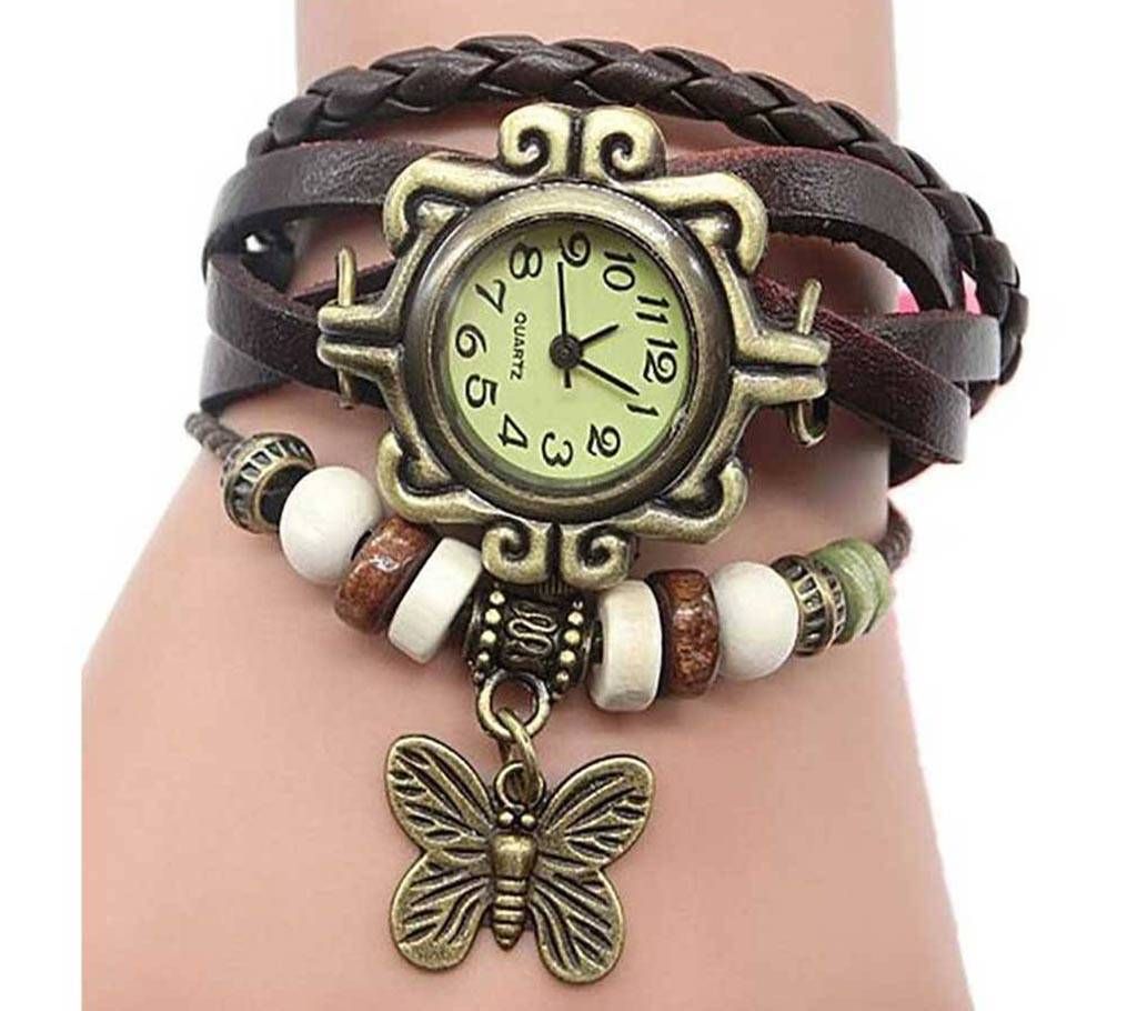Ladies Bracelet Wrist Watch-Red