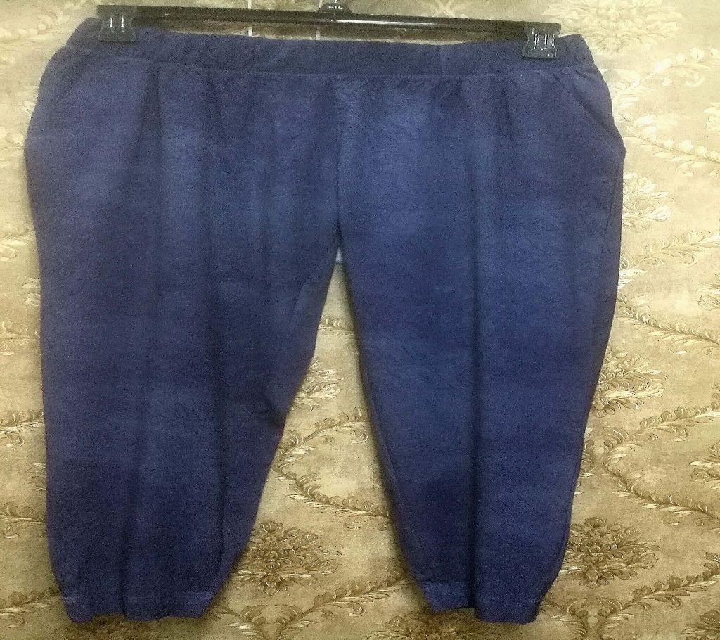 Ladies Spandex Western Blue Trousers