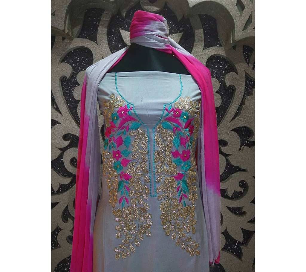 Unstitched Embroidery Two Pcs