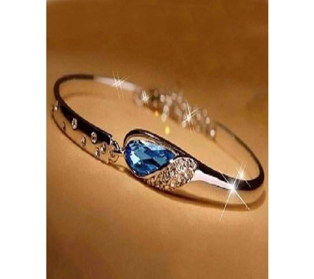 Blue & White Stone Setting Bracelet
