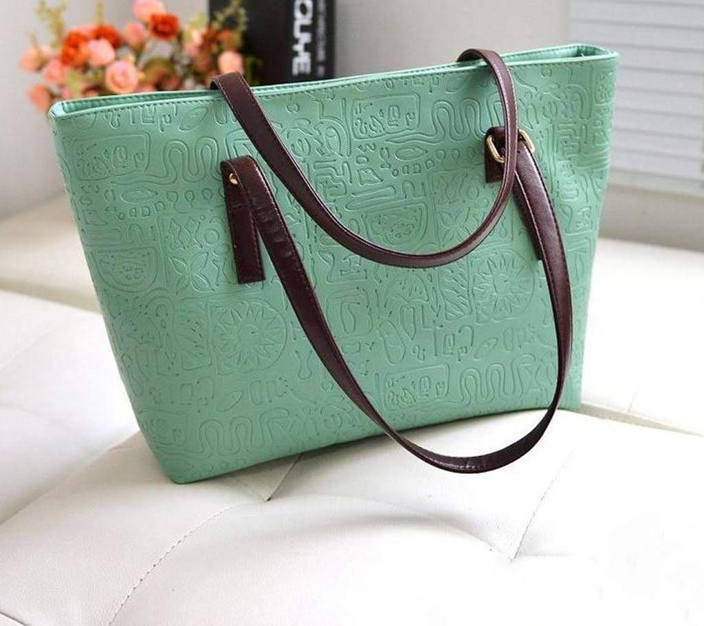 Korean PU shoulder handbag for women